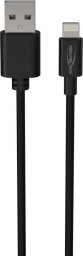 Kabel USB Ansmann USB-A - Lightning 1 m Czarny (1700-0131)