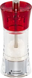 Młynek do przypraw Zassenhaus Zassenhaus salt mill AACHEN Acryl, red, 14 cm