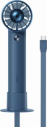 Wentylator Baseus Baseus mini wentylator wiatrak powerbank z wbudowanym kablem USB Typ C 4000mAh niebieski (ACFX010103)