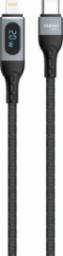 Kabel USB Dudao USB-C - Lightning Czarny (6973687243692)