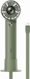 Wentylator USB Baseus Baseus mini wentylator wiatrak powerbank z wbudowanym kablem Lightning 4000mAh zielony (ACFX010006)