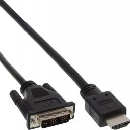 Kabel InLine HDMI - DVI-D 0.5m czarny (17659E)