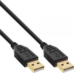 Kabel USB InLine USB-A - USB-A 2 m Czarny (34318S)