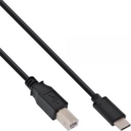 Kabel USB InLine USB-C - USB-B 1.5 m Czarny (35764)