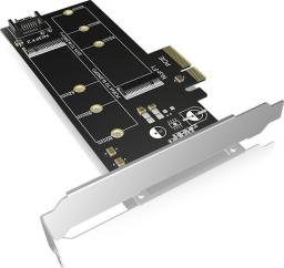 Kontroler Icy Box PCIe 3.0 x4 - M.2 PCIe + M.2 SATA (60093)