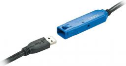 Kabel USB Lindy USB-A - USB-A 10 m Czarny (43157)