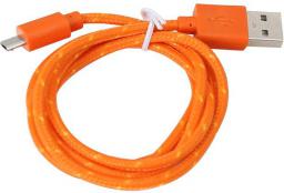 Kabel USB Platinet USB-A - 1 m Pomarańczowy (PUCFB1O)