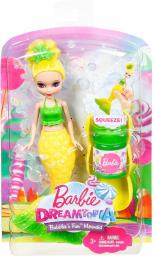 Mattel BARBIE Bąbelkowe małe syrenki, żółta (DVM97/DVM99)