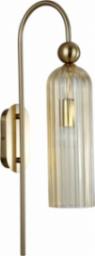 Kinkiet Light Prestige Bursztynowy kinkiet Piega podłużna szklana lampa nad lustro (71988-uniw)