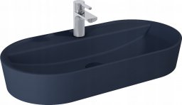 Umywalka 146045 UMYWALKA BABETTE 82X42 BLAT, CERAM NAVY BLUE MATT // EL.146045