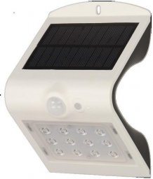 Kinkiet Orno SILOE LED 1,5W, lampa solarna z czujnikiem ruchu 120st, 190lm, IP65, 4000K, 1200mAh, podwójne źródło światła, bia,AD-SL-6083WLR4