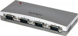 Adapter USB StarTech USB - RS-232 x4 Szary  (S55056332)