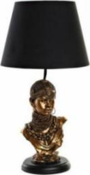 Lampa stołowa DKD Home Decor Lampa stołowa DKD Home Decor Czarny Złoty Poliester Żywica Afrykanka (31 x 31 x 58 cm)