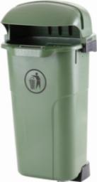 Europlast Austria Kosz kubeł uliczny miejski na słupek lub ścianę URBAN BIN 50L - zielony Kosz kubeł uliczny miejski na słupek lub ścianę URBAN BIN 50L - zielony