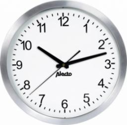  Alecto Duży analogowy zegar ścienny, aluminium z mechanizmem kwarcowym Alecto AK-10