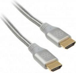 Kabel SilverStone HDMI - HDMI 1.8m srebrny (SST-CPH01S-1800)