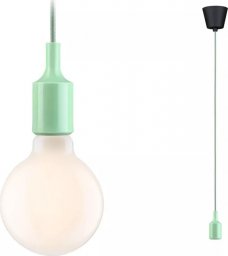 Lampa wisząca Paulmann Lampa wisząca Neordic Ketil  max1x60W E27 jasno-zielony 230V tkanina/silikon