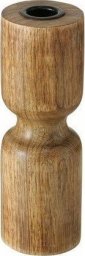 Boltze Świecznik drewniany dekoracyjny brązowy 18 cm