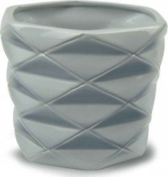  Polnix Doniczka dekoracyjna szara ceramiczna 15 cm