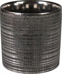  Uniglob Osłonka na doniczkę ceramiczna czarna 13,5 cm