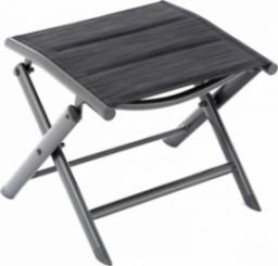  Garthen Składane aluminiowe krzesło - czarna, ciemnoszara rama