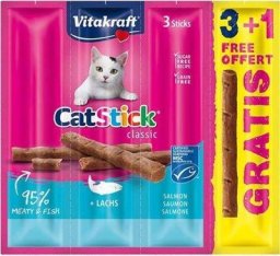  Vitakraft VITAKRAFT CAT-STICK MINI Z ŁOSOSIEM 3 + 1 GRATIS