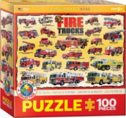 Eurographics Puzzle 100 Smartkids Fire Trucks 6100-0239 -
