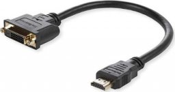 Adapter AV MicroConnect HDMI - DVI-D czarny (Adapter HDMI -  DVI M/F, 15CM)