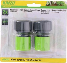  Kinzo Kinzo - Złączka węża ogrodowego 3/4" 2 szt.
