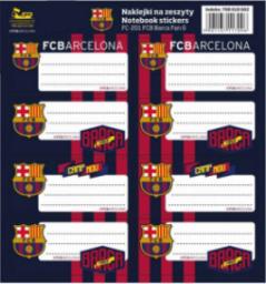  Astra Naklejki na zeszyty podręczniki 8szt FC Barcelona