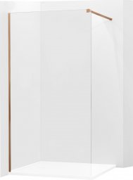  Mexen Mexen Kioto ścianka prysznicowa 60 x 200 cm, transparent 8 mm, różowe złoto - 800-060-101-60-00
