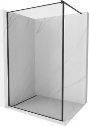  Mexen Kioto ścianka prysznicowa 80 x 200 cm, transparent/czarny wzór 8 mm, czarna - 800-080-101-70-70