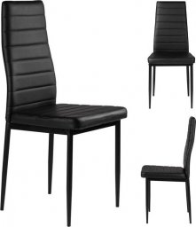  ModernHome Krzesło krzesła zestaw krzeseł do salonu skóra 4x ModernHome