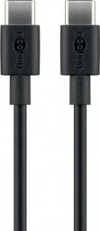 Kabel USB Goobay USB-C - USB-C 1 m Czarny (533568)