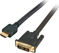 Kabel EFB EFB HighSpeed HDMI Kabel mit Eth. HDMI A-DVI-D,St.-St.,1,0