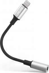 Adapter USB InLine Lightning - Jack 3.5mm Srebrny  (31440)