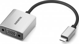 Adapter USB Marmitek USB-C - VGA Szary  (8370)