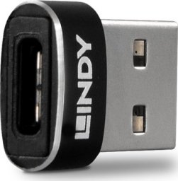 Adapter USB Lindy 41884 USB-C - USB Czarny  (41884)