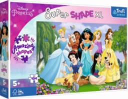  Trefl Puzzle 104 elementy Super Shapes XL Księżniczki Disney w ogrodzie