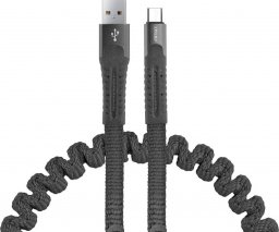 Kabel USB AMiO USB-A - microUSB 1.2 m Czarny (AMI-02529)