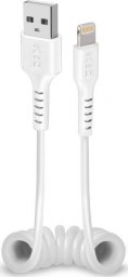 Kabel USB SBS Mobile Thunderbolt - Lightning 0.5 m Biały (TECABLEUSBIP589SW)