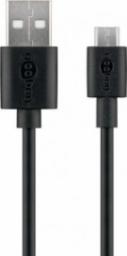 Kabel USB Goobay USB-A - microUSB 0.5 m Czarny