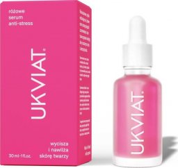  UKVIAT UKVIAT_Rózowe serum Anti-stress wycisza i nawilża skórę twarzy 30ml