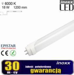 Świetlówka Nvox Świetlówka led 120cm 18w 6000k t8 g13 jednostronna zimna