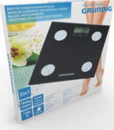 Waga łazienkowa Grundig Grundig - elektroniczna waga łazienkowa, analiza masy ciała, BMI, do 180 kg