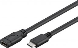 Kabel USB PremiumCord USB-C - USB-C 1 m Czarny (ku31mf1)
