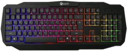 Klawiatura C-Tech C-TECH klawiatura Arcus (GKB-15), casual gaming, CZ/SK, tęczowe podświetlenie, USB