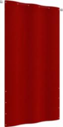  vidaXL Parawan balkonowy, czerwony, 120x240 cm, tkanina Oxford