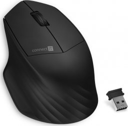  Connect IT CONNECT IT Triple SmartSwitch bezdrátová myš, 2.4 GHz & Bluetooth 5.0, černá