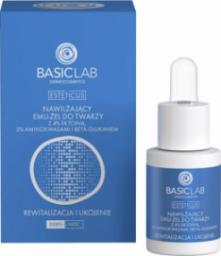  Basiclab BasicLab Esteticus Dermocosmetics Nawilżający Emu-Żel do Twarzy z 4% ektoiną, 2% aminokwasami i beta-glukanem 15 ml